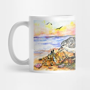 Sanderling and Ghost Crab Mug